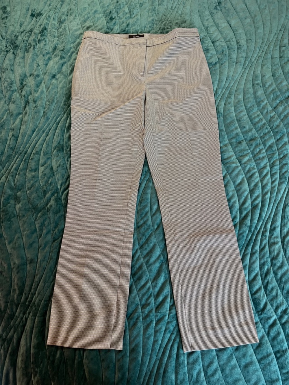 Theory Classic Skinny Pant Houndstooth b&w Dress Pants size 2
